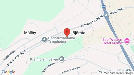 Lägenheter att hyra i Kramfors - kort over placeringen
