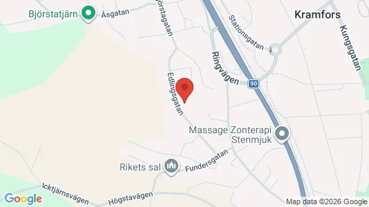 Lägenheter att hyra i Kramfors - kort over placeringen