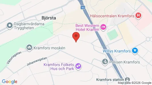 Lägenheter att hyra i Kramfors - kort over placeringen