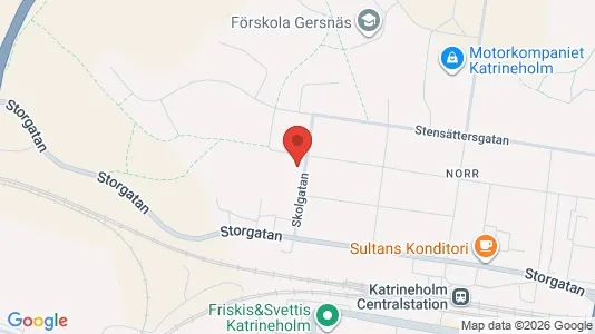 Lägenheter att hyra i Katrineholm - kort over placeringen