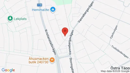Lägenheter att hyra i Kristianstad - kort over placeringen