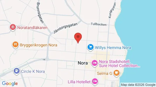 Lägenheter att hyra i Nora - kort over placeringen
