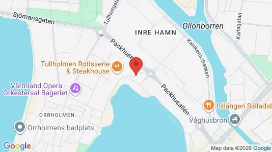 Lägenheter att hyra i Karlstad - kort over placeringen