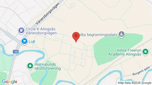 Lägenheter att hyra i Alingsås - kort over placeringen