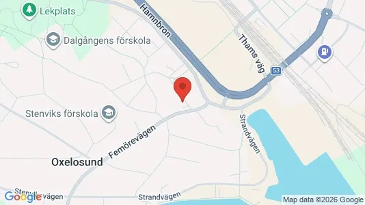 Lägenheter att hyra i Oxelösund - kort over placeringen