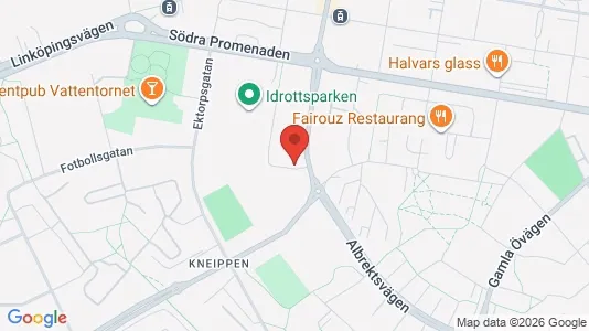 Lägenheter att hyra i Norrköping - kort over placeringen