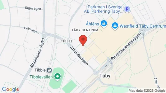 Lägenheter att hyra i Täby - kort over placeringen