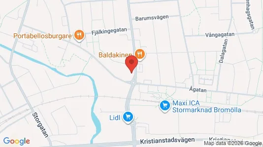 Lägenheter att hyra i Bromölla - kort over placeringen