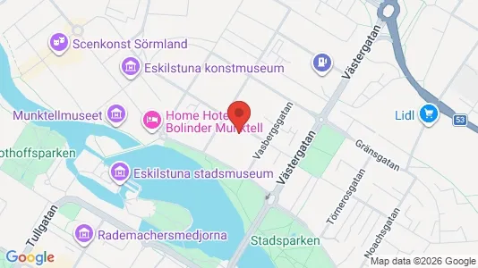 Lägenheter att hyra i Eskilstuna - kort over placeringen