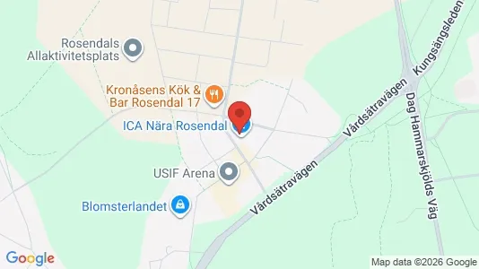 Lägenheter att hyra i Uppsala - kort over placeringen