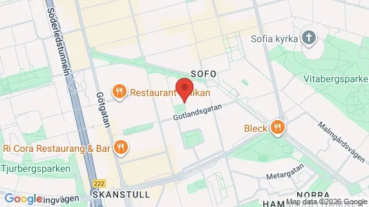 Lägenheter att hyra i Södermalm - kort over placeringen