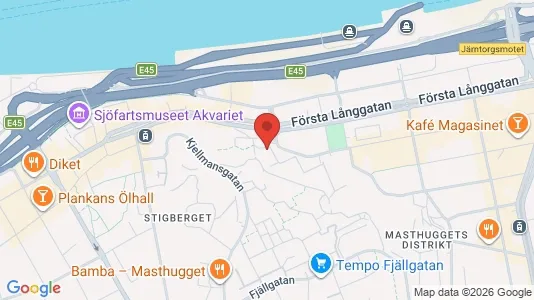 Lägenheter att hyra i Göteborg Centrum - kort over placeringen