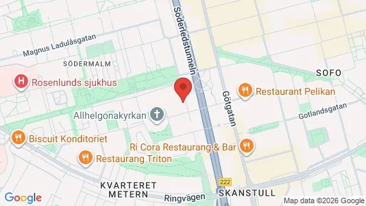 Lägenheter att hyra i Södermalm - kort over placeringen