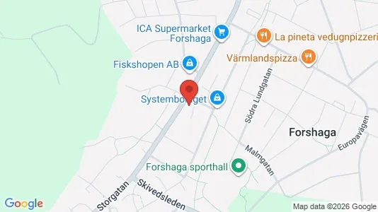 Lägenheter att hyra i Forshaga - kort over placeringen