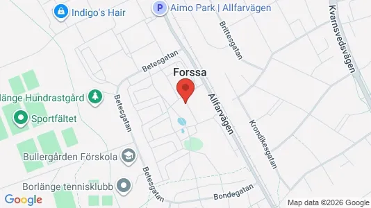 Lägenheter att hyra i Borlänge - kort over placeringen