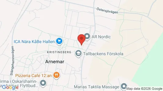 Lägenheter att hyra i Oskarshamn - kort over placeringen