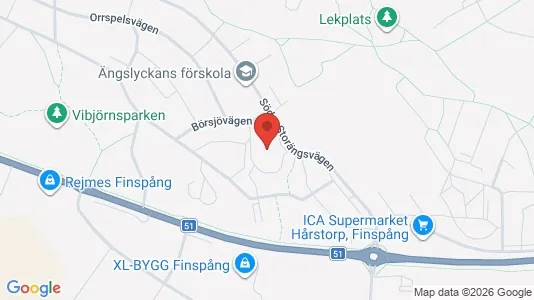 Lägenheter att hyra i Finspång - kort over placeringen