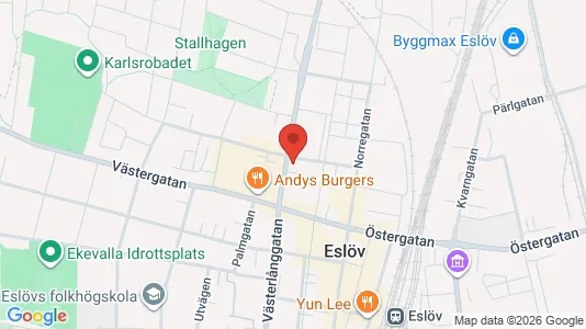 Lägenheter att hyra i Eslöv - kort over placeringen