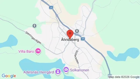 Lägenheter att hyra i Åtvidaberg - kort over placeringen