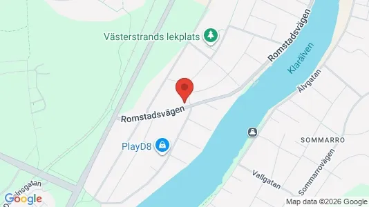 Lägenheter att hyra i Karlstad - kort over placeringen