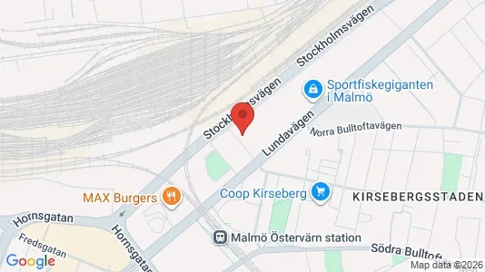 Lägenheter att hyra i Kirseberg - kort over placeringen