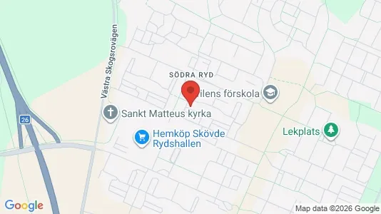Lägenheter att hyra i Skövde - kort over placeringen