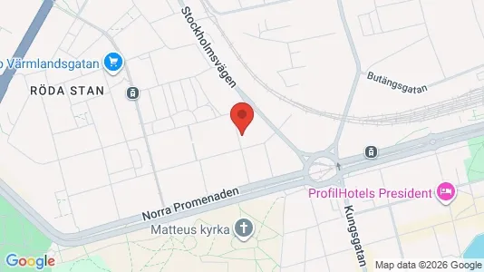 Lägenheter att hyra i Norrköping - kort over placeringen