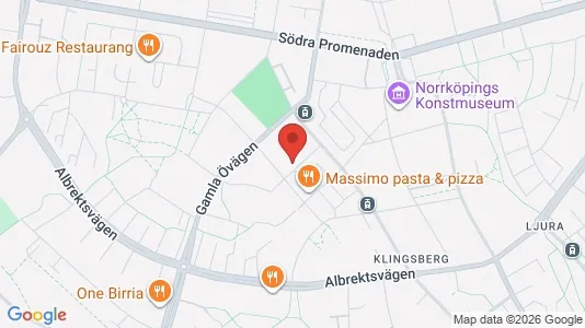 Lägenheter att hyra i Norrköping - kort over placeringen