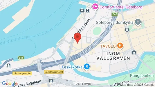 Lägenheter att hyra i Göteborg Centrum - kort over placeringen