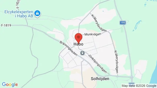 Hus att hyra i Håbo - kort over placeringen
