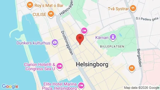 Lägenheter att hyra i Helsingborg - kort over placeringen