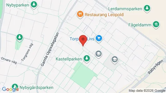 Lägenheter att hyra i Uppsala - kort over placeringen