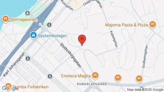 Lägenheter att hyra i Majorna-Linné - kort over placeringen