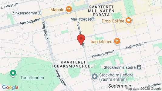 Lägenheter att hyra i Södermalm - kort over placeringen