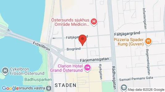 Lägenheter att hyra i Östersund - Bild från Google Street View