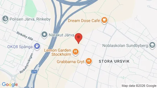 Lägenheter att hyra i Sundbyberg - kort over placeringen
