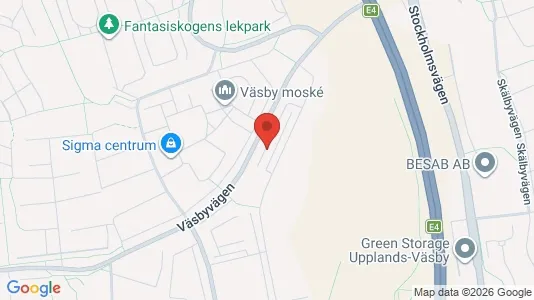 Lägenheter att hyra i Upplands Väsby - kort over placeringen
