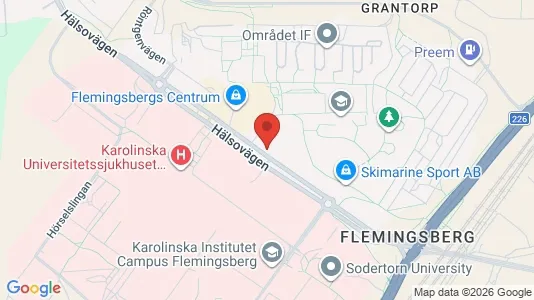 Lägenheter att hyra i Huddinge - kort over placeringen