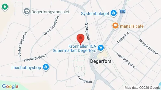 Lägenheter att hyra i Degerfors - kort over placeringen