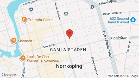 Lägenheter att hyra i Norrköping - kort over placeringen