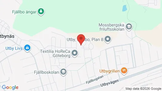 Rum att hyra i Göteborg Östra - kort over placeringen