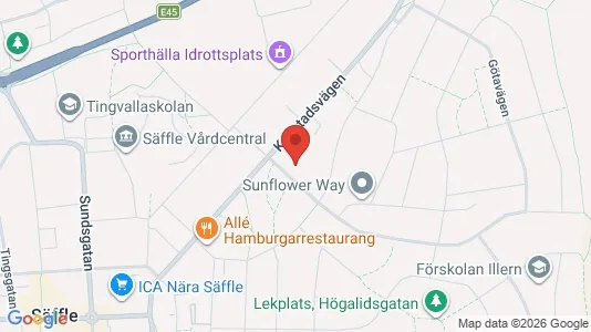 Lägenheter att hyra i Säffle - kort over placeringen