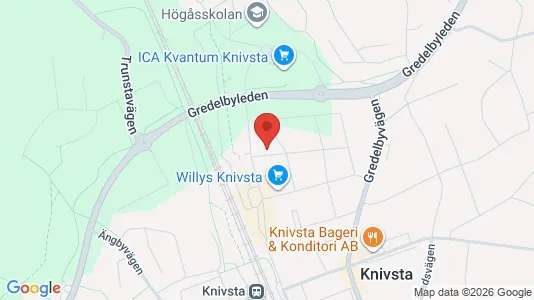 Lägenheter att hyra i Knivsta - kort over placeringen