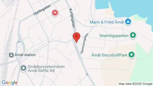 Lägenheter att hyra i Åmål - kort over placeringen