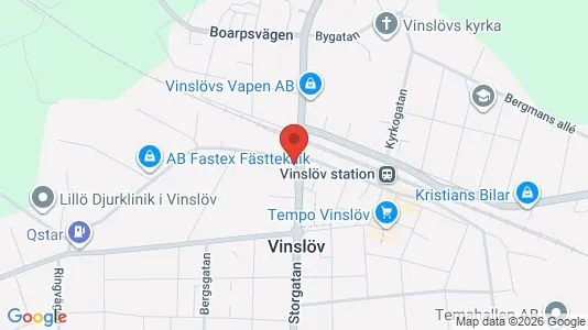 Lägenheter att hyra i Hässleholm - kort over placeringen