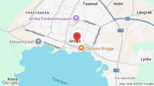 Rum att hyra i Arvika - kort over placeringen