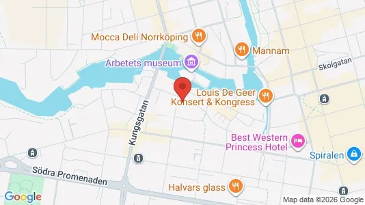 Lägenheter att hyra i Norrköping - kort over placeringen