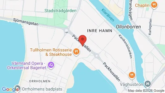 Lägenheter att hyra i Karlstad - kort over placeringen