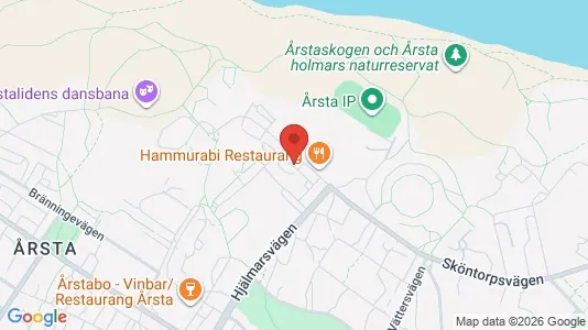 Lägenheter att hyra i Hammarbyhamnen - kort over placeringen