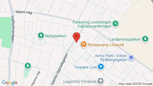 Lägenheter att hyra i Uppsala - kort over placeringen